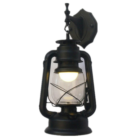 Nautical Glass Kerosene Lantern Wall Mount Lamp for Hallways -  - DINIBLO 