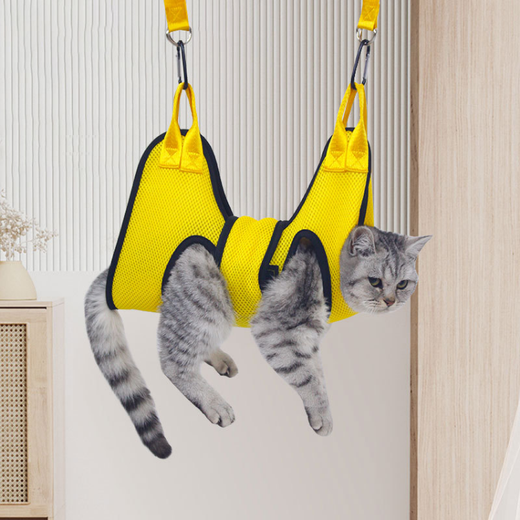 Cat Grooming Hammock with Safety Belt for Nail Clipping Grooming - Pet Carriers & Crates - DINIBLO 