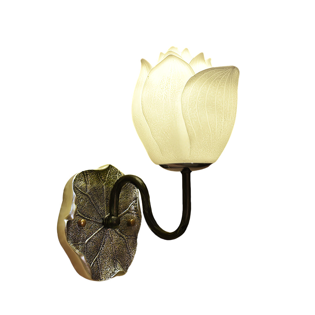 Lotus Flowers Resin Three Step Dimming Creative Modern Wall Lights Fixture - Lighting > Wall Lights > Wall sconces - DINIBLO 