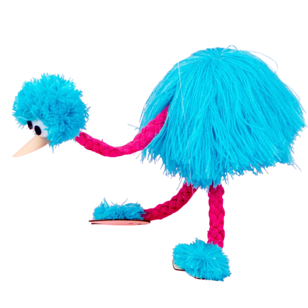 Marionette Ostrich Puppet Pet Toys For Cats Dogs - Dog Toys - DINIBLO 