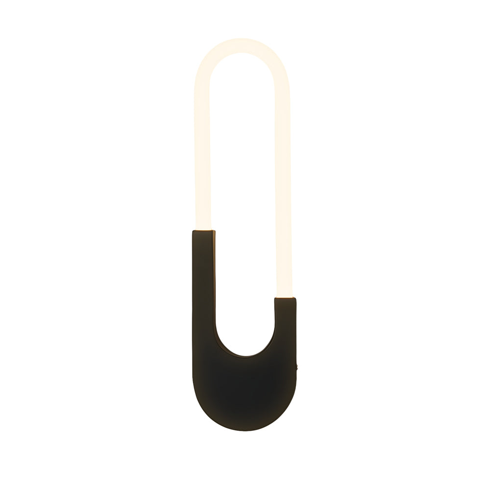 Modern Indoor Oval LED Wall Sconces - 16'' H, Gold/Black - Lighting > Wall Lights > Wall sconces - DINIBLO 