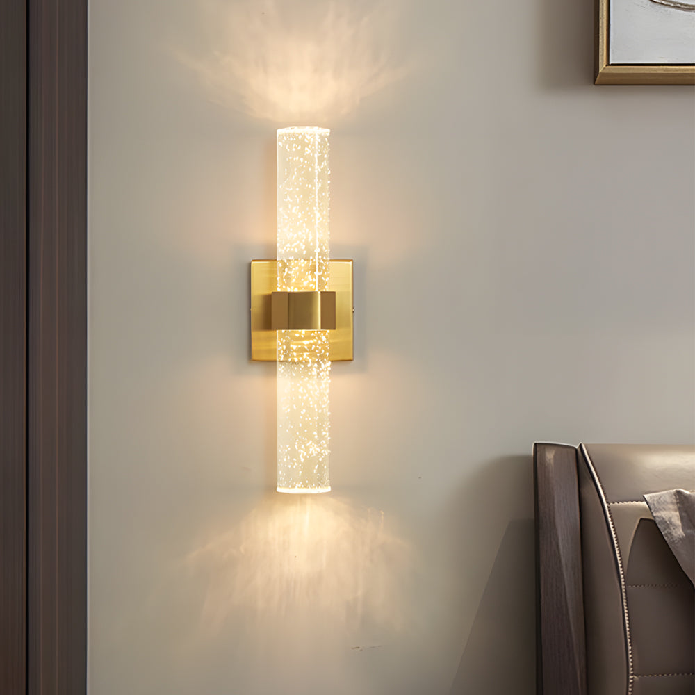 Long Strip Bubbles Crystal Shade LED up down Lighting Modern Wall Lamp - Lighting > Wall Lights > Wall sconces - DINIBLO 