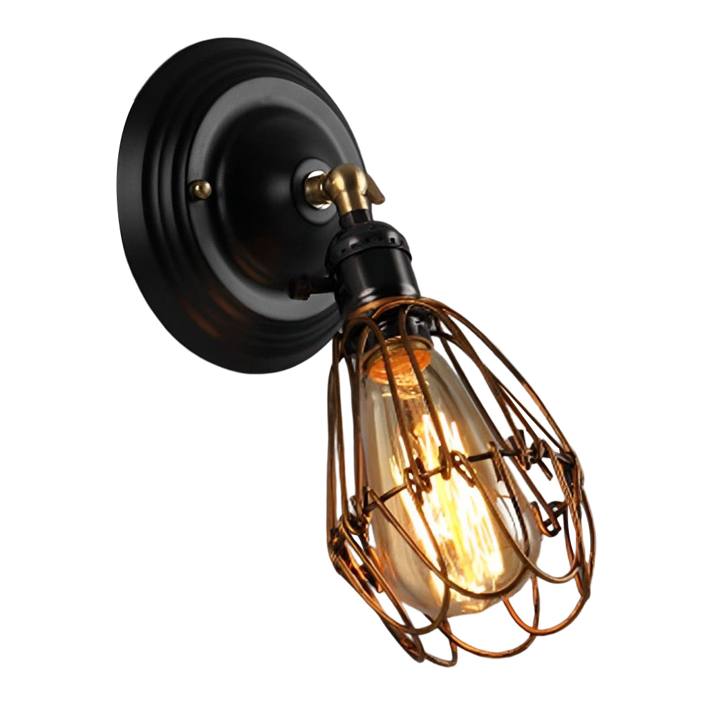 Adjustable Iron Retro Country Industrial Style Wall Lamp Wall Light Fixture - Lighting > Wall Lights > Wall sconces - DINIBLO 