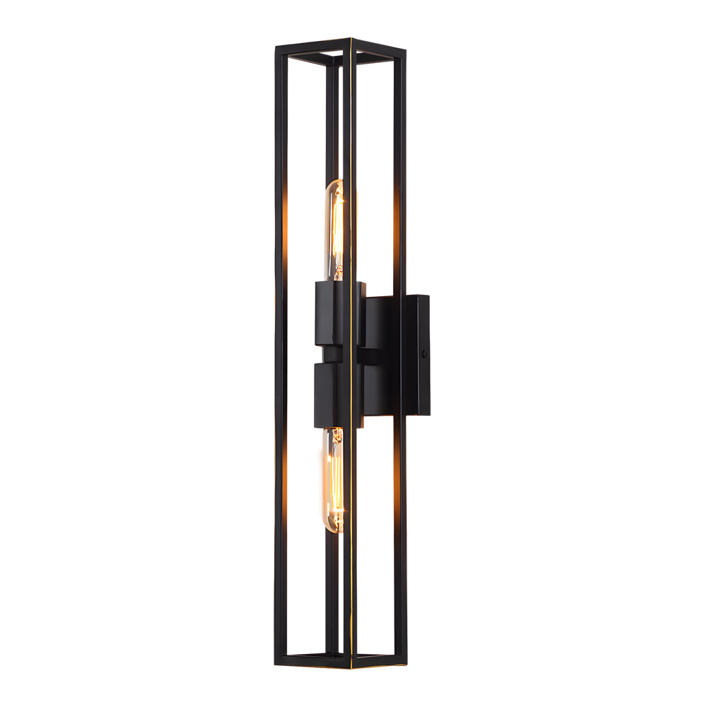 Simple Metal Frame Glass Shade American Style Wall Sconce Lighting - Lighting > Wall Lights > Wall sconces - DINIBLO 