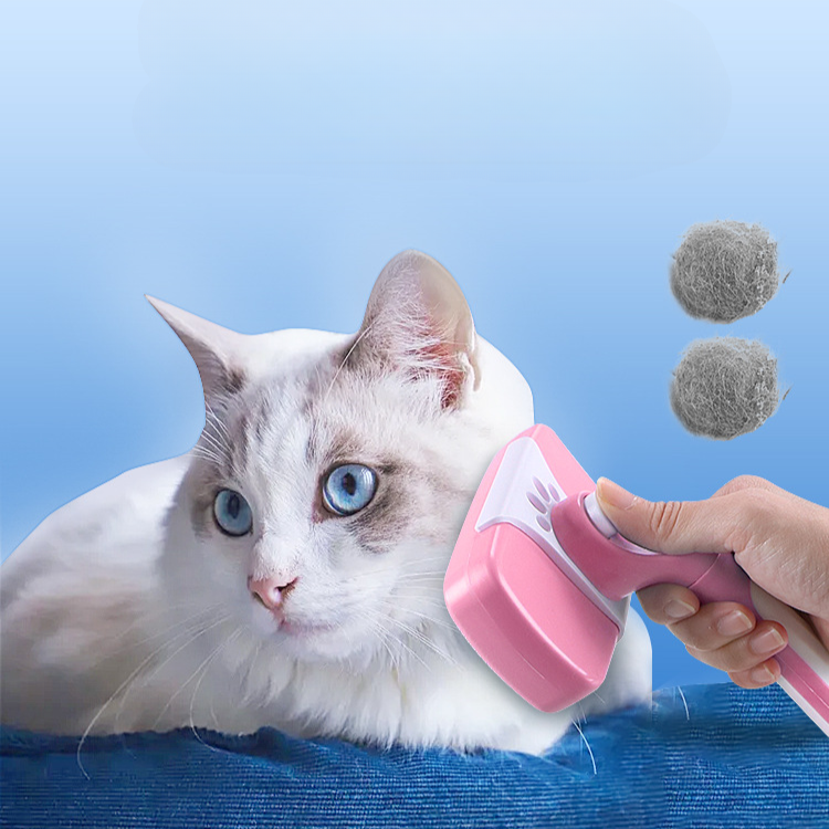 Pet Cats Hair Fur Remover Brush Grooming Comb - Pet Combs & Brushes - DINIBLO 