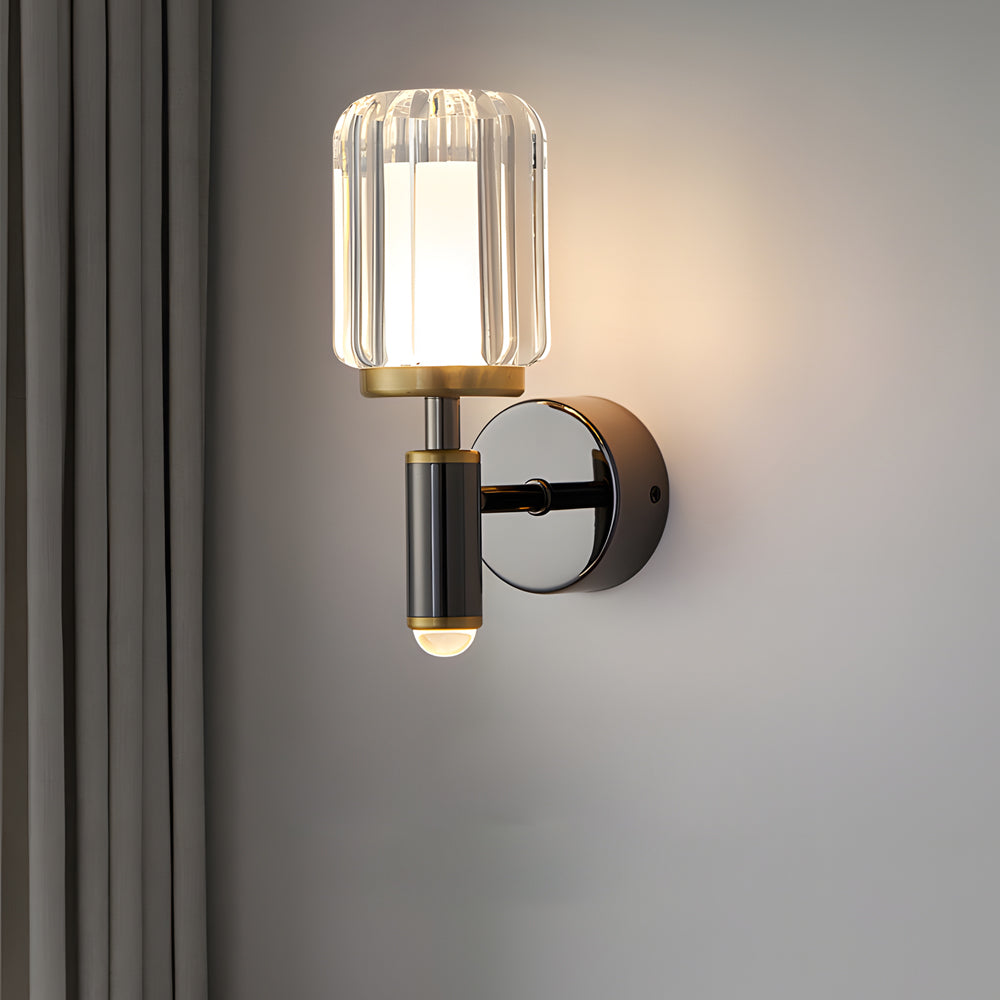 Clear Acrylic Arm Wall Light Modern Aluminum Sconce for Living Room - Lighting > Wall Lights > Wall sconces - DINIBLO 