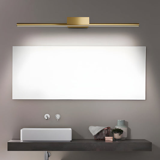 Modern 1-Light Brushed Brass Linear LED Vanity Light Bar for Bathroom, Natural Light - Lighting > Wall Lights > Bathroom Vanity Lighting - DINIBLO 