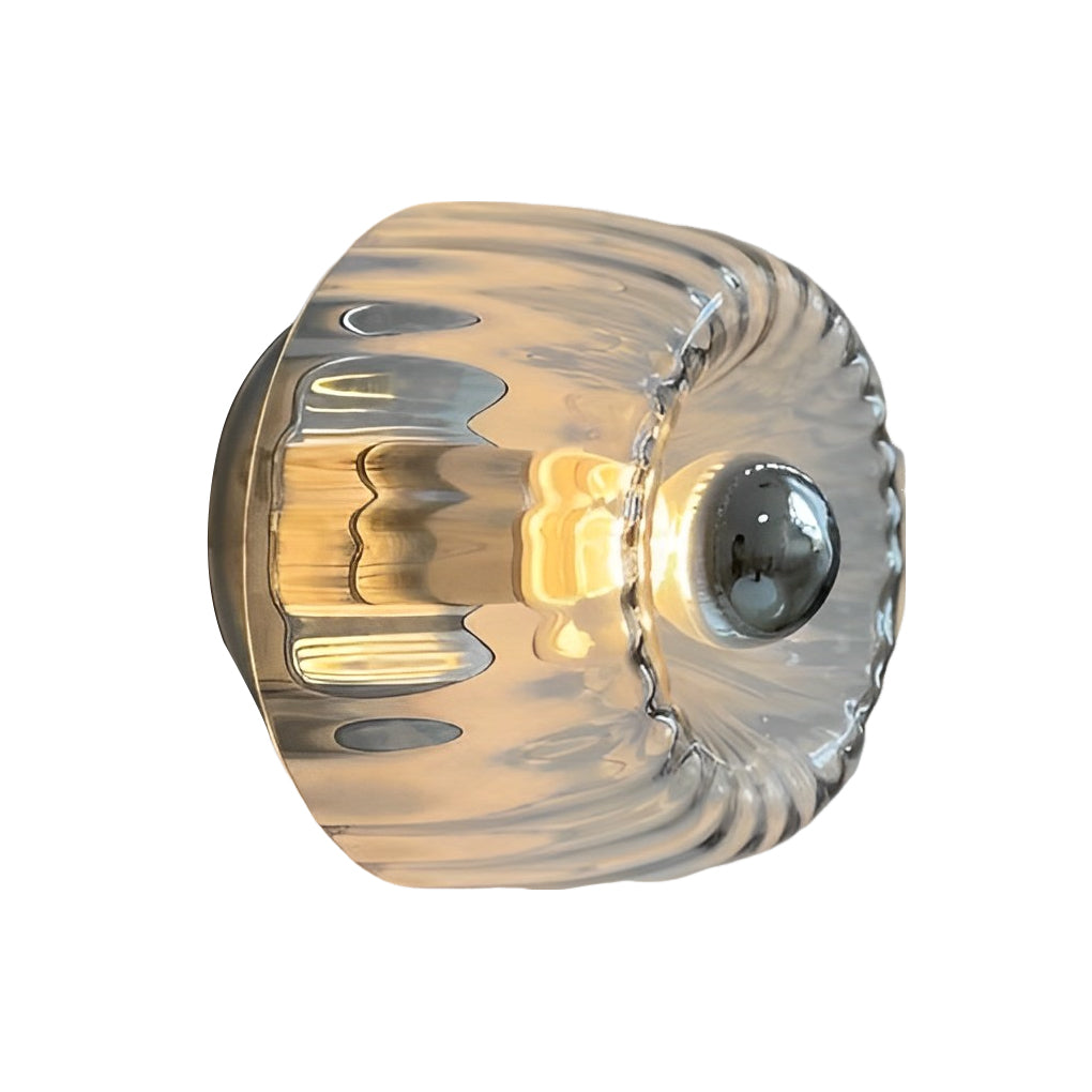 Round Art Creative Jellyfishs Glass Shade Simple Modern Wall Lights Fixture - Lighting > Wall Lights > Wall sconces - DINIBLO 