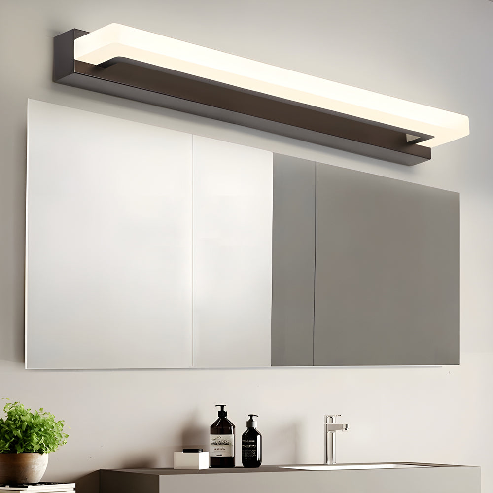 15.74'' Linear LED Vanity Light - Modern Black Bathroom Lighting Fixture - Lighting > Wall Lights > Bathroom Vanity Lighting - DINIBLO 