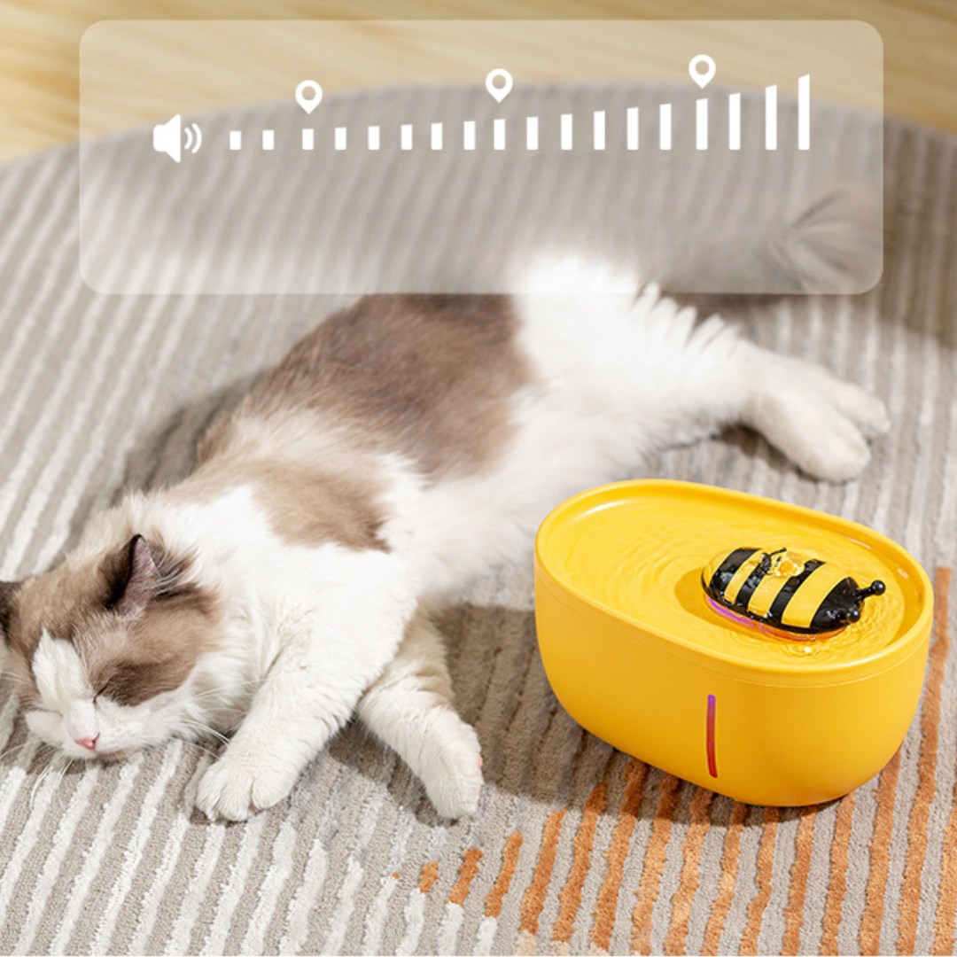 Bee Automatic Water Fountain For Cats Dogs - Pet Bowls, Feeders & Waterers - DINIBLO 