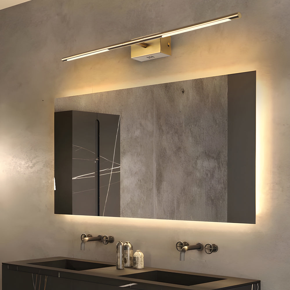 Efficient LED Vanity Light in Gold: 6W/10W, Warm White/White Light, Wall Mounted - Lighting > Wall Lights > Bathroom Vanity Lighting - DINIBLO 