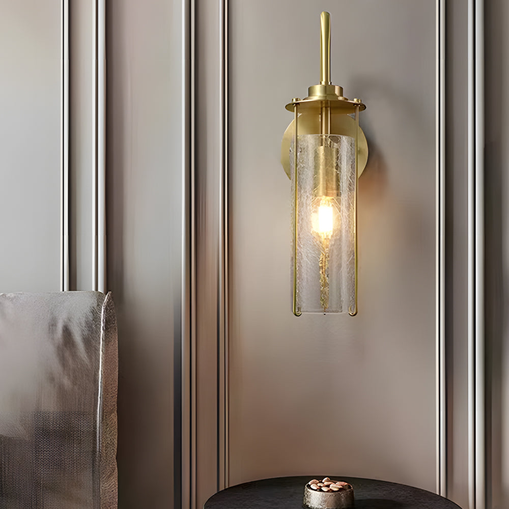 Cracked Glass Shade Copper Luxury Minimalist Modern Wall Light Fixture - Lighting > Wall Lights > Wall sconces - DINIBLO 