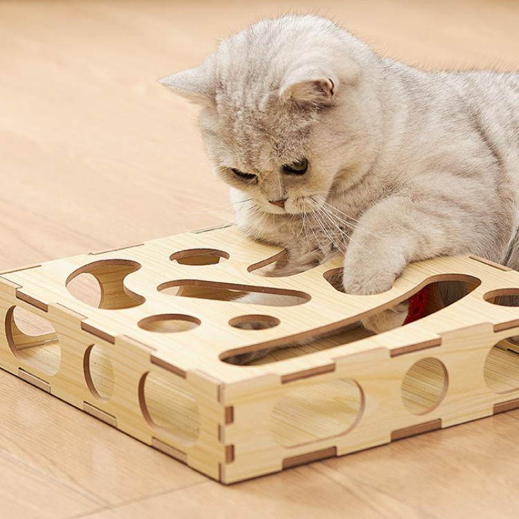 Wooden Maze Box Cat Ball Toys - Cat Toys - DINIBLO 