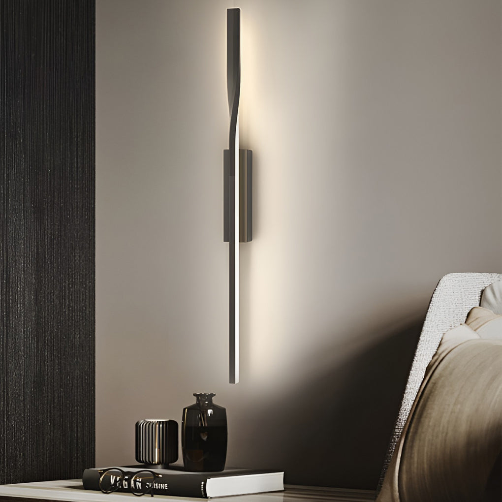 Creative Linear Strip LED Black Nordic Wall Lamp Wall Sconce Lighting - Lighting > Wall Lights > LED Wall Lights - DINIBLO 