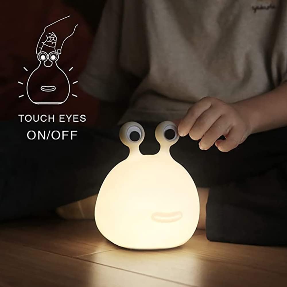 Cute Slug Night Light Silicone Baby Nursery Bedside Lamp - Night Lights & Ambient Lighting - DINIBLO 