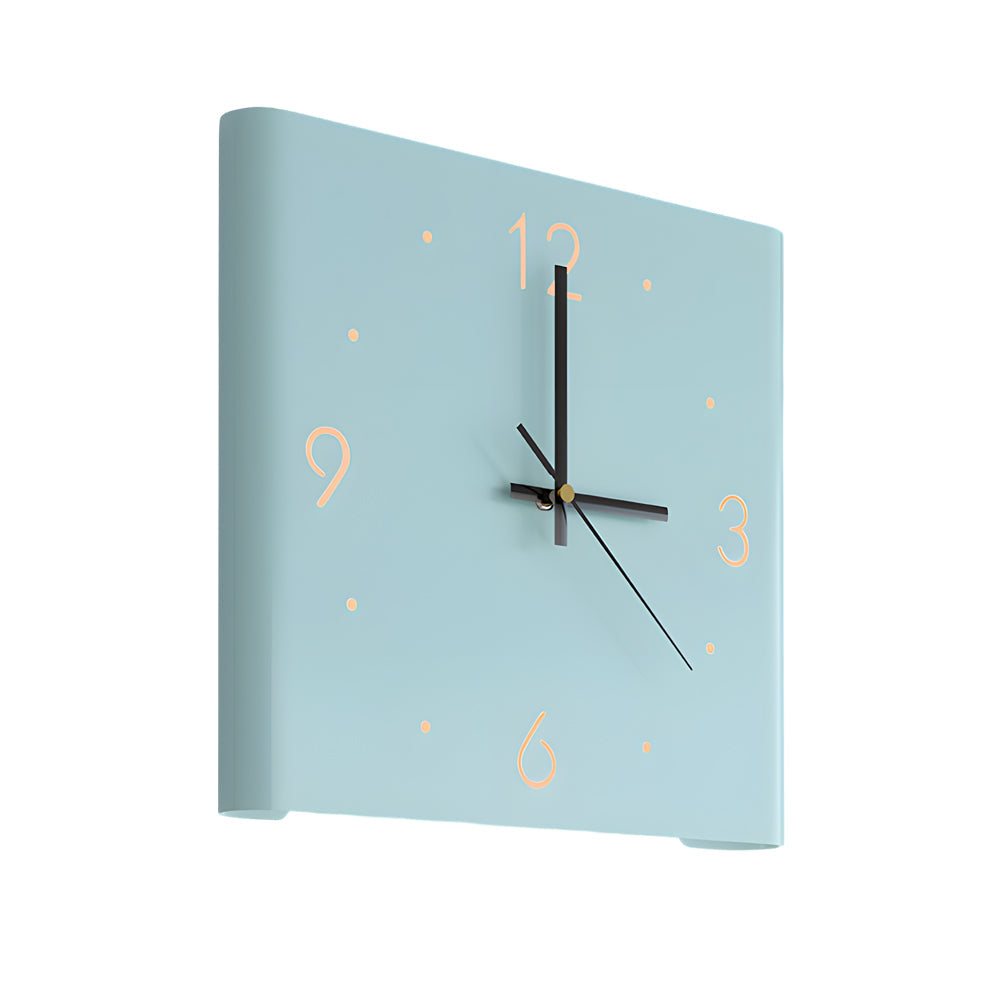 Mute USB Motion Sensor LED Foldable Double Sided Corner Wall Clock - Lighting > Wall Lights > Wall sconces - DINIBLO 