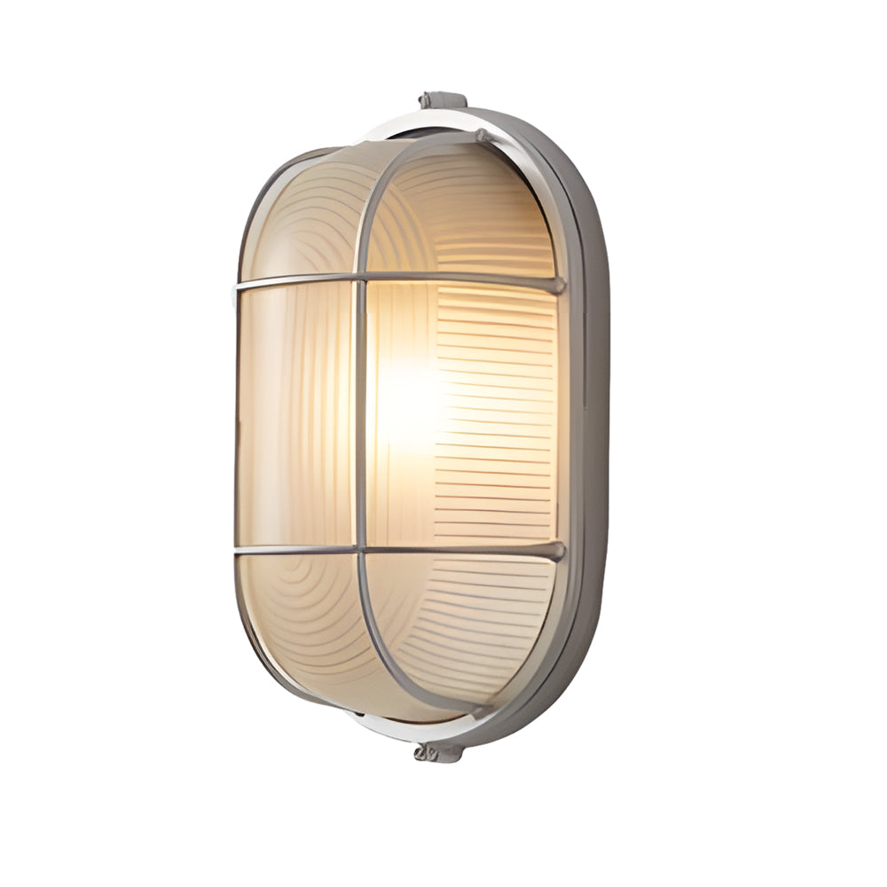 1-Light Retro Industrial Oval/Round Outdoor Wall Lights Wall Lamp - Lighting > Wall Lights > Wall sconces - DINIBLO 