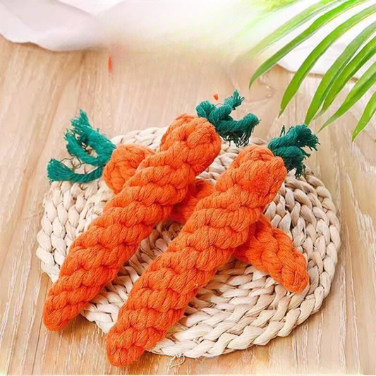 Pet Dog Carrot Knot Woven Toy - Dog Toys - DINIBLO 