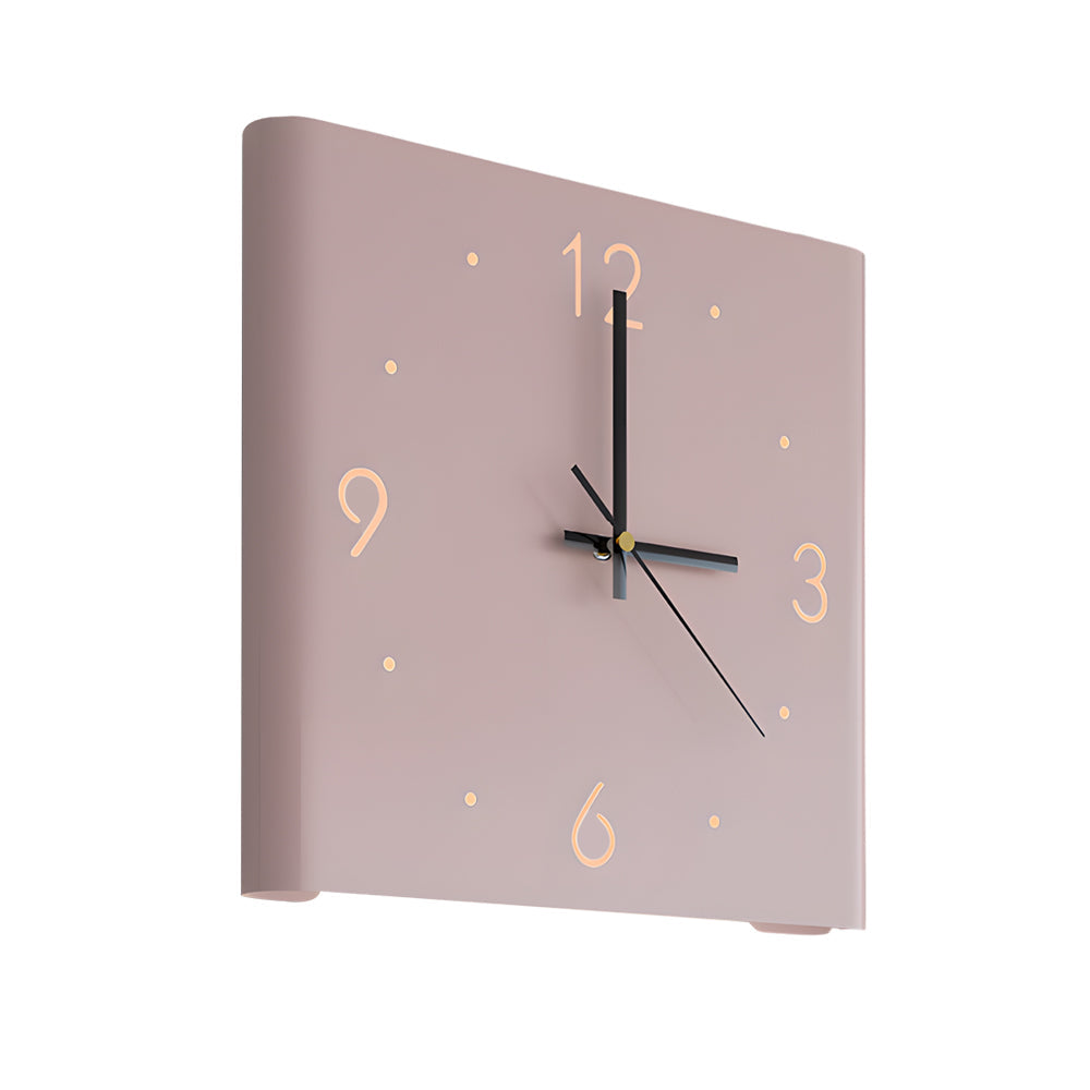 Mute USB Motion Sensor LED Foldable Double Sided Corner Wall Clock - Lighting > Wall Lights > Wall sconces - DINIBLO 