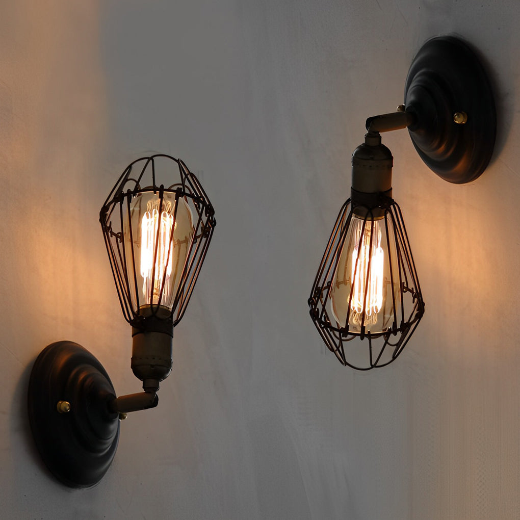 Adjustable Iron Retro Country Industrial Style Wall Lamp Wall Light Fixture - Lighting > Wall Lights > Wall sconces - DINIBLO 