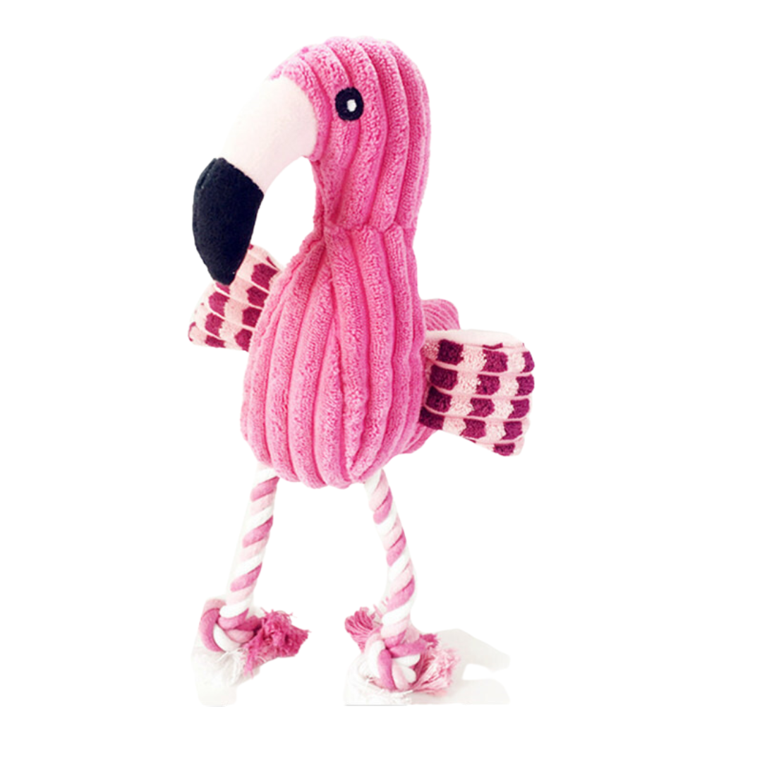 Squeaker Plush Dog Toys Flamingo - Dog Toys - DINIBLO 