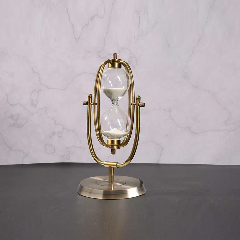 Modren Marble Hourglass Decorative Sand Hourglass Timer White - Home Decor > Home Accessories > Decorative Objects - DINIBLO 