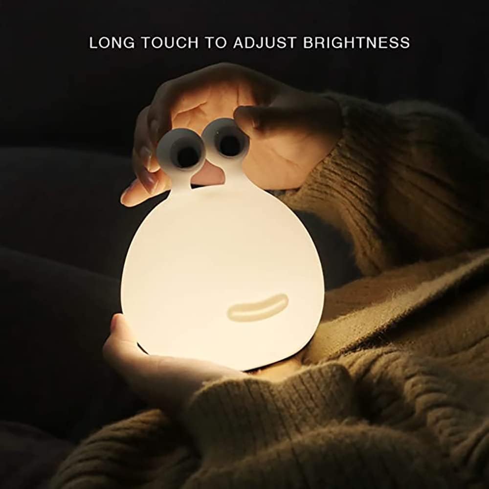 Cute Slug Night Light Silicone Baby Nursery Bedside Lamp - Night Lights & Ambient Lighting - DINIBLO 