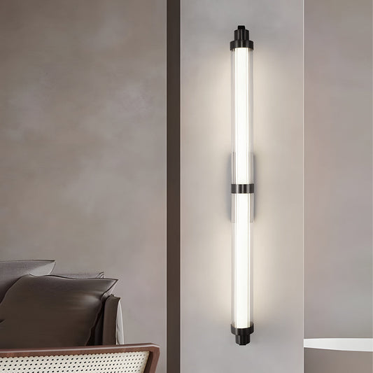 Modern Long Acrylic Tube LED Metallic Indoor Sconce Wall Lamp, 27.55''/35.43 - Lighting > Wall Lights > LED Wall Lights - DINIBLO 