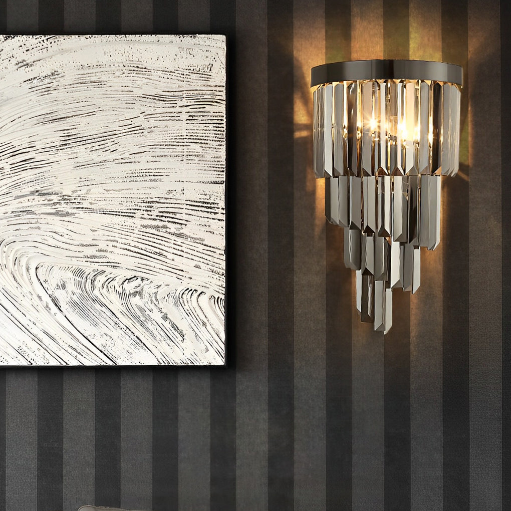 Creative Crystal Metal Three Step Dimming LED Post-Modern Wall Lamp - Lighting > Wall Lights > Wall sconces - DINIBLO 