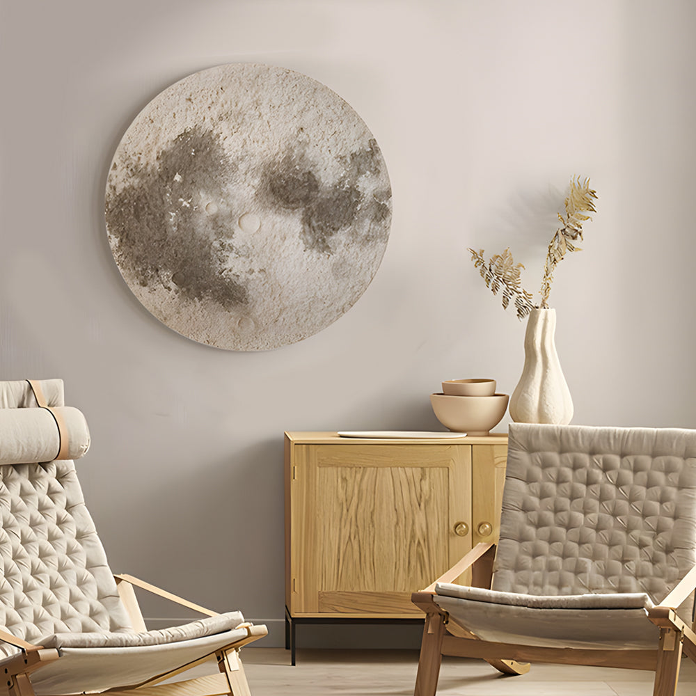 Round Moon 3D Sandstone Painting USB Voice Control Decorative Painting - Lighting > Wall Lights > Wall sconces - DINIBLO 