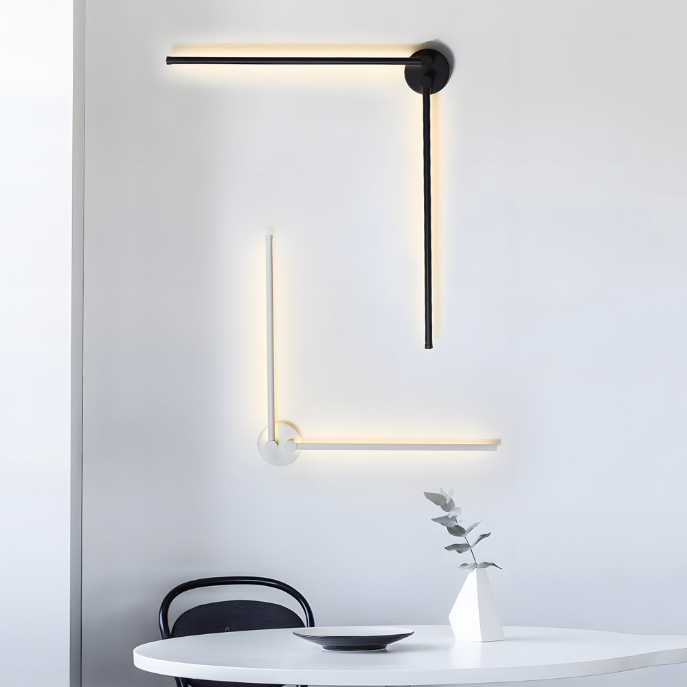 1 PC Black Modern Rotatable Linear LED Wall Light Sconces - Lighting > Wall Lights > LED Wall Lights - DINIBLO 