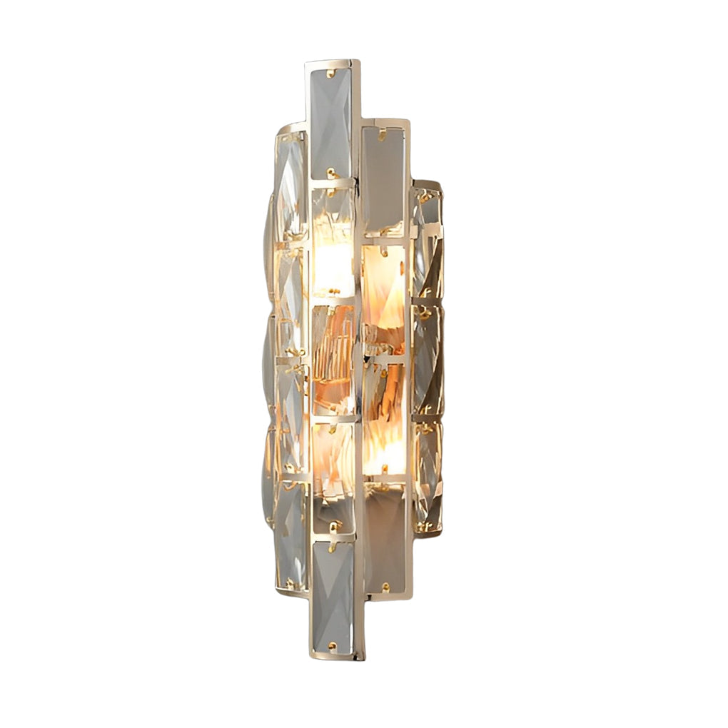 Round Rectangular Luxury Crystal Three Step Dimming Modern Wall Lamp - Lighting > Wall Lights > Wall sconces - DINIBLO 