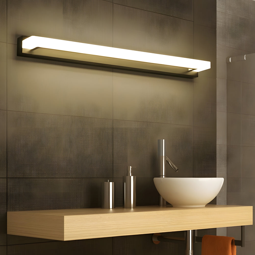 15.74'' Linear LED Vanity Light - Modern Black Bathroom Lighting Fixture - Lighting > Wall Lights > Bathroom Vanity Lighting - DINIBLO 