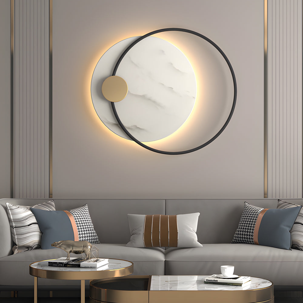 Dia 13''/26'' Round Marble Decorative LED Wall Sconces for Home - Lighting > Wall Lights > Wall sconces - DINIBLO 