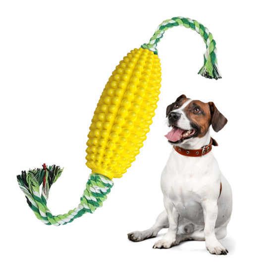 Pet Corn Chew Toys with Rope - Dog Toys - DINIBLO 