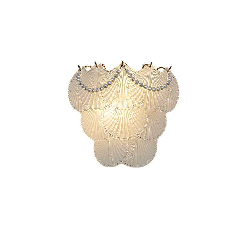 Glass Leaves Feathers Luxury Three Step Dimming French Style Wall Lamp - Lighting > Wall Lights > Wall sconces - DINIBLO 