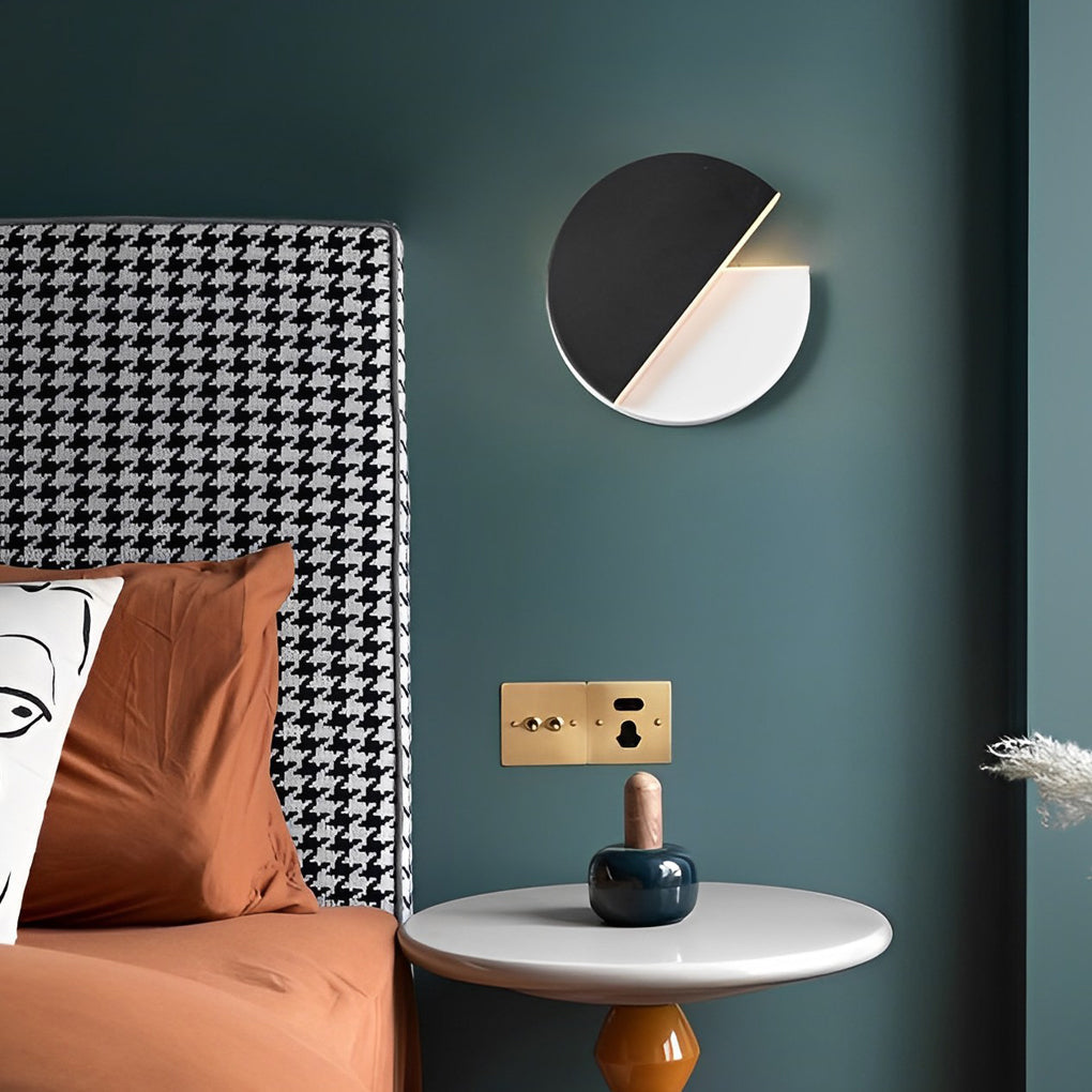 Creative Circular 350° Rotatable LED Black Nordic Wall Sconces Lighting - Lighting > Wall Lights > Wall sconces - DINIBLO 