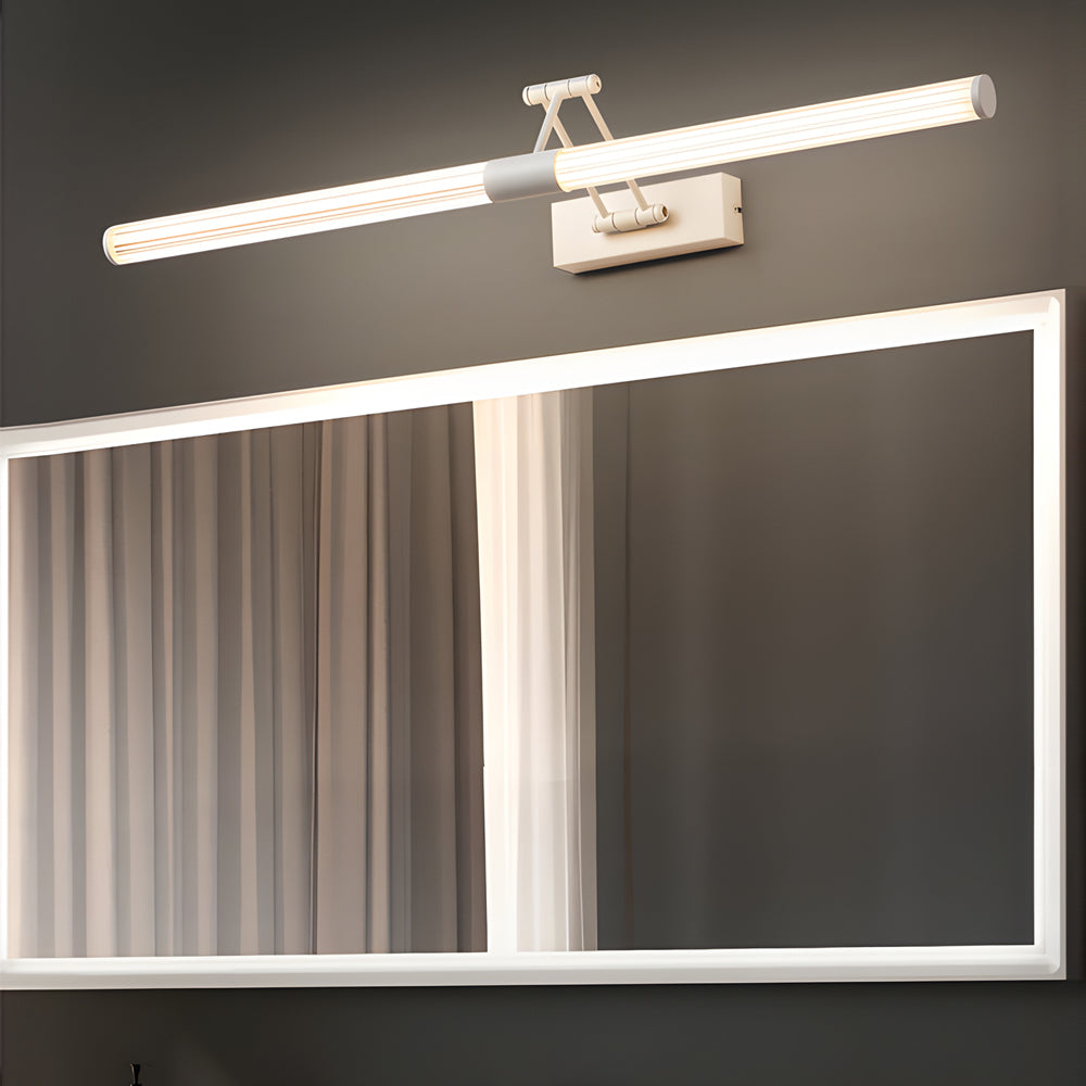 Foldable Metallic Acrylic Strip LED Vanity Light with Two Adjustable Joints - Lighting > Wall Lights > Bathroom Vanity Lighting - DINIBLO 