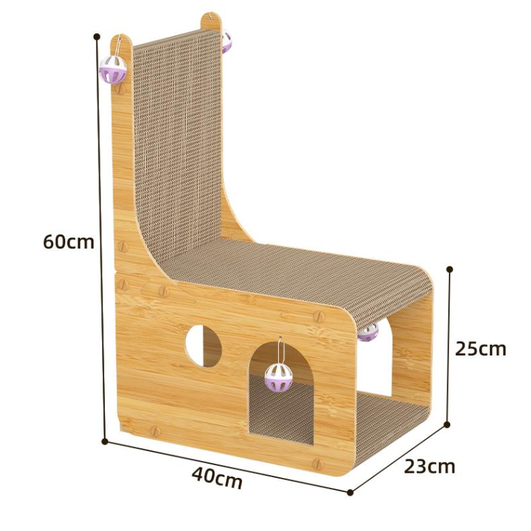 L-shaped Cat House Scratching Board - Cat Scratchers & Scratching Posts - DINIBLO 