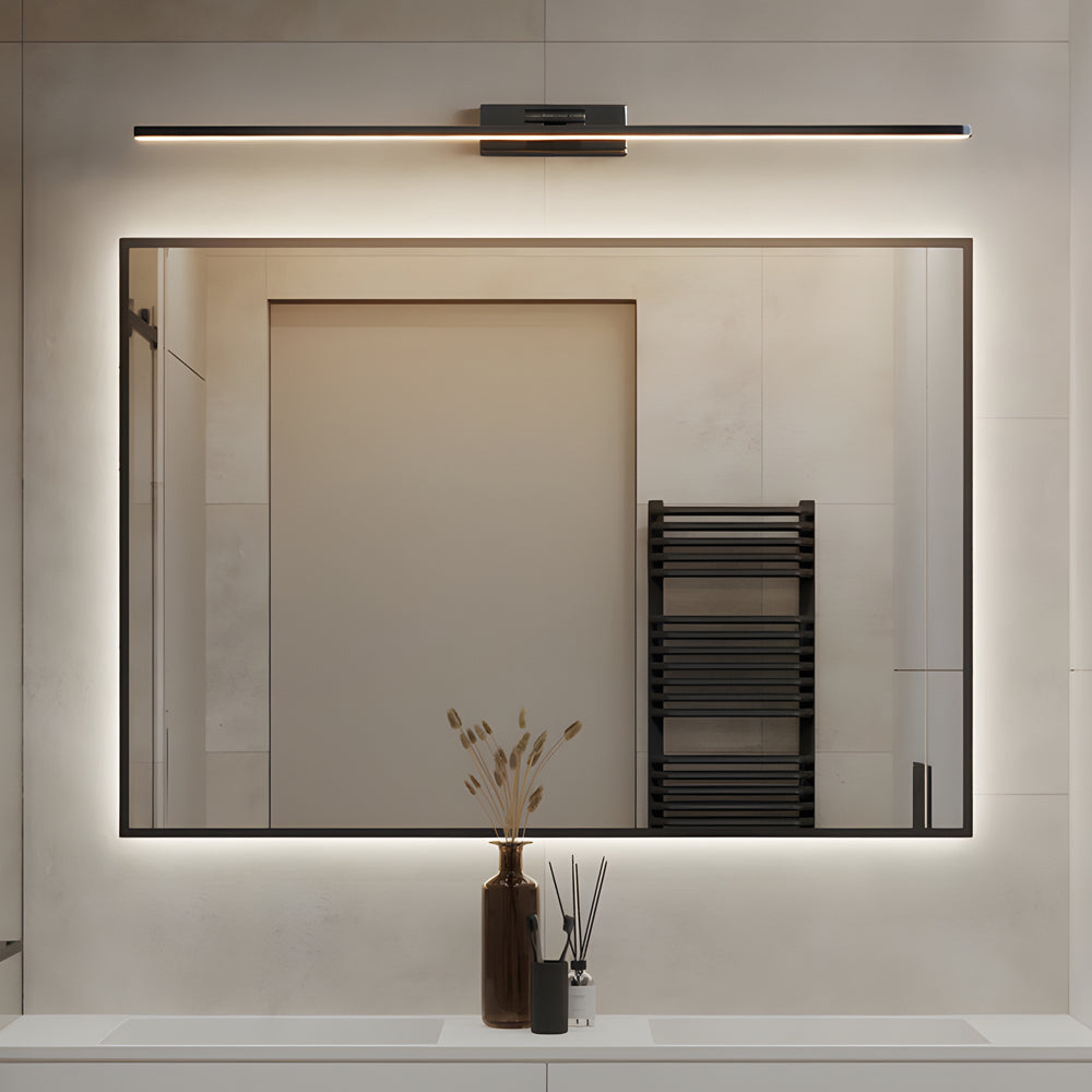 Modern Copper Linear LED Vanity Light Fixture with Adjustable Direction - Lighting > Wall Lights > Bathroom Vanity Lighting - DINIBLO 