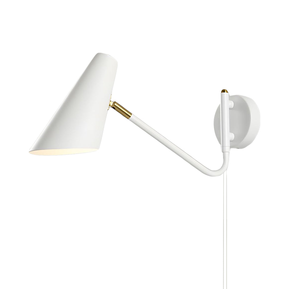 Modern Hoxton Hanging Wall Sconce with Conical Shade - 1-Light - Lighting > Wall Lights > Swing Arm Wall Sconces - DINIBLO 