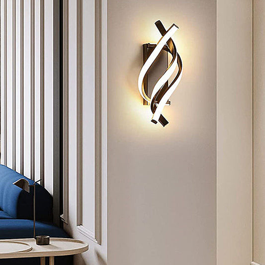 Spiral Minimalist Three Step Dimming LED Modern Wall Lamp Sconces Lighting - Lighting > Wall Lights > Wall sconces - DINIBLO 