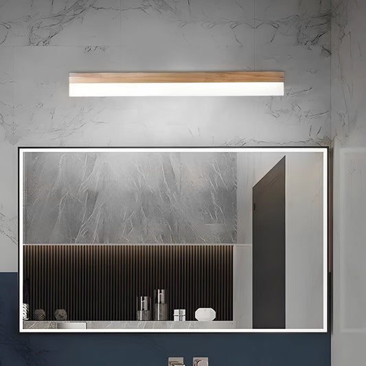 Wooden LED Vanity Mirror Light with Acrylic Shade - Bathroom Wall Lamp - Lighting > Wall Lights > Bathroom Vanity Lighting - DINIBLO 