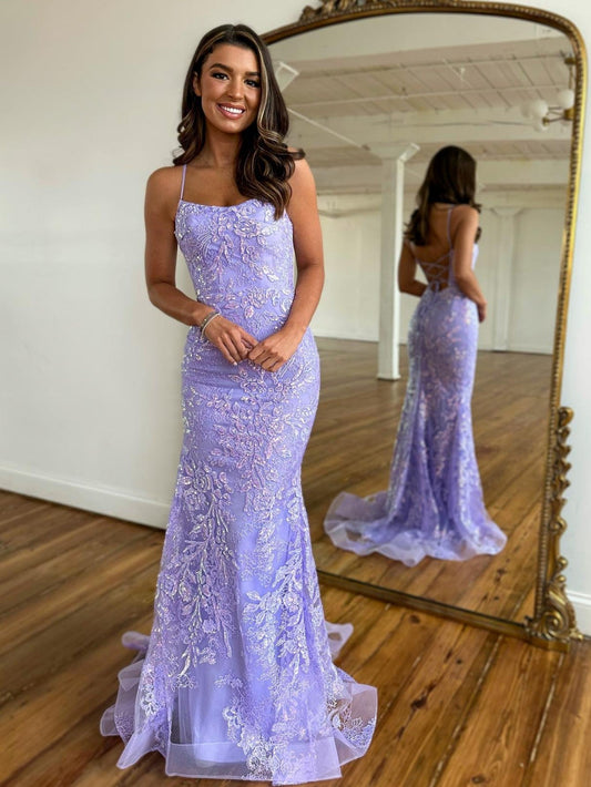 Sylvia |Mermaid Scoop Lace Prom Dress - Prom Dress - DINIBLO 