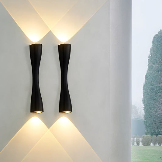 Electroplated Metal LED Up and Down Lights Modern Wall Sconce Lighting - Lighting > Wall Lights > LED Wall Lights - DINIBLO 