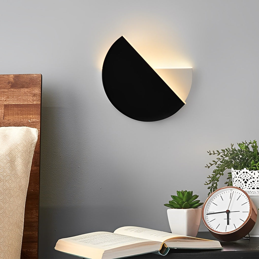 Creative Circular 350° Rotatable LED Black Nordic Wall Sconces Lighting - Lighting > Wall Lights > Wall sconces - DINIBLO 