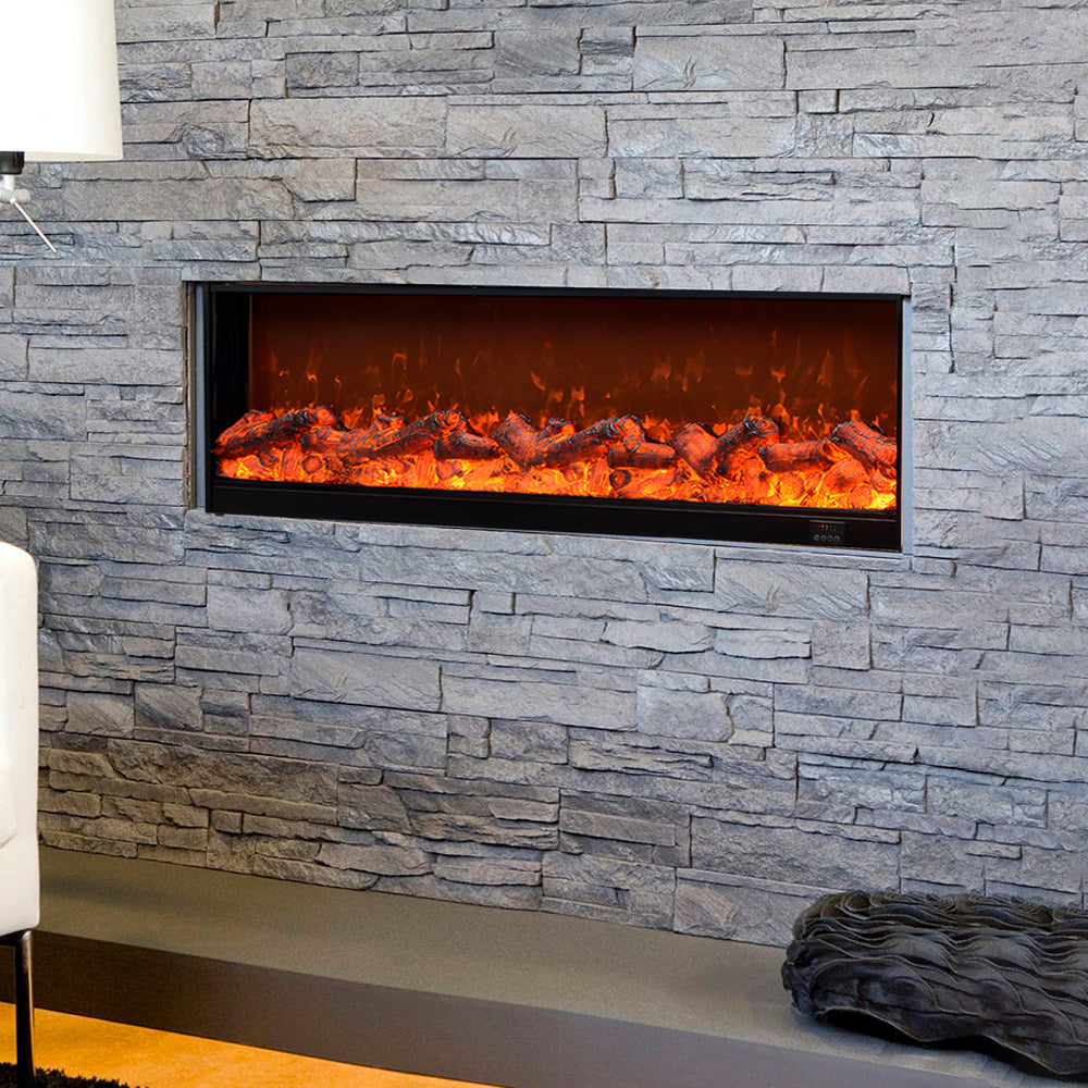 Simulated Firewood Flame Heating Decorative Recessed Fireplace Light - Lighting > Wall Lights > Electric Fireplace Lights - DINIBLO 