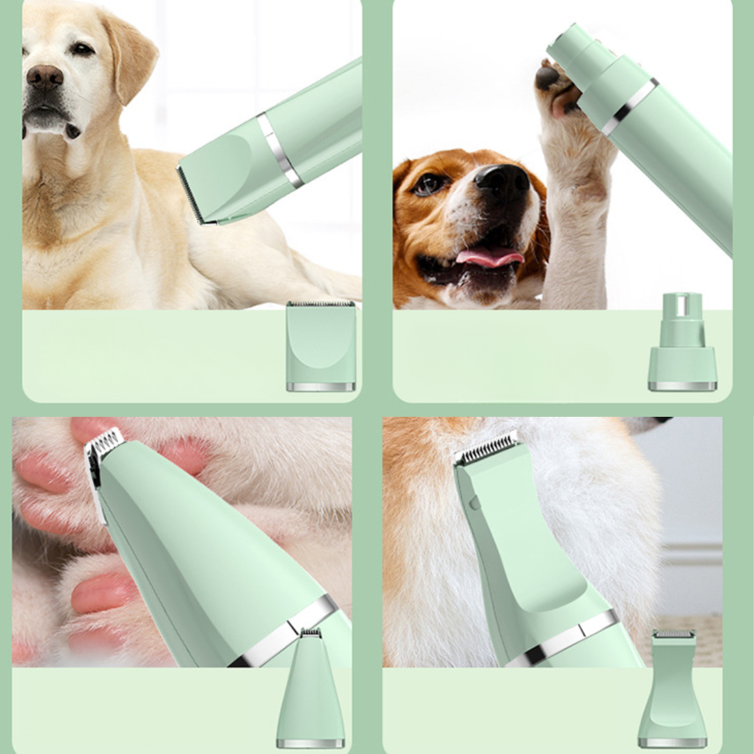 4 In 1 Pet Hair Fur Trimmer Grooming Clipper - Pet Hair Clippers & Trimmers - DINIBLO 