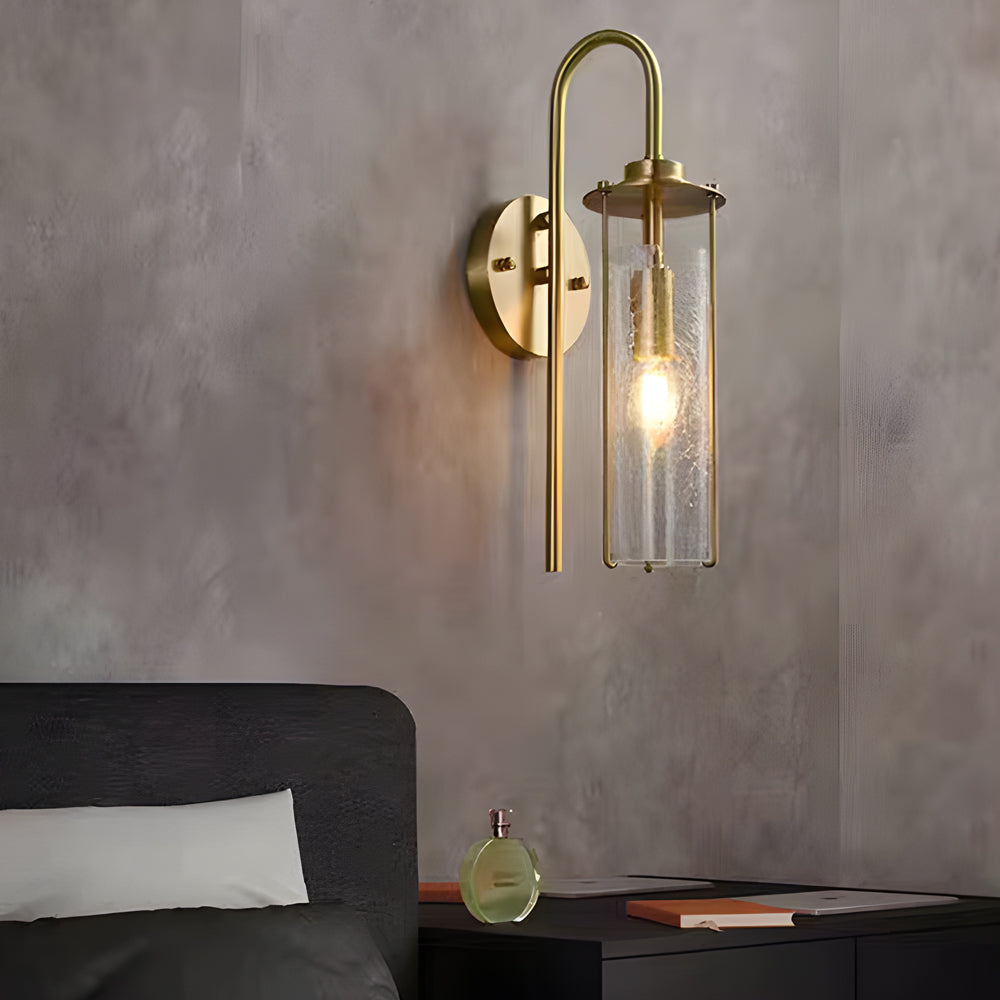 Cracked Glass Shade Copper Luxury Minimalist Modern Wall Light Fixture - Lighting > Wall Lights > Wall sconces - DINIBLO 