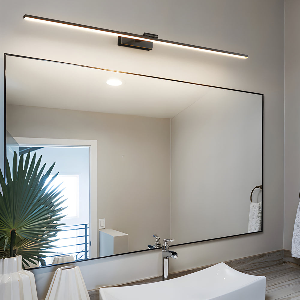 Modern Copper Linear LED Vanity Light Fixture with Adjustable Direction - Lighting > Wall Lights > Bathroom Vanity Lighting - DINIBLO 